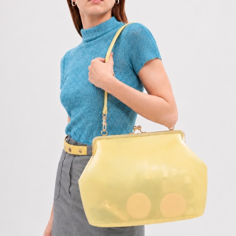 クリア PVC 防水ゼリーバッグキャンディーカラークラスプト - Jelly Bag Clear Pvc のレビューと価格