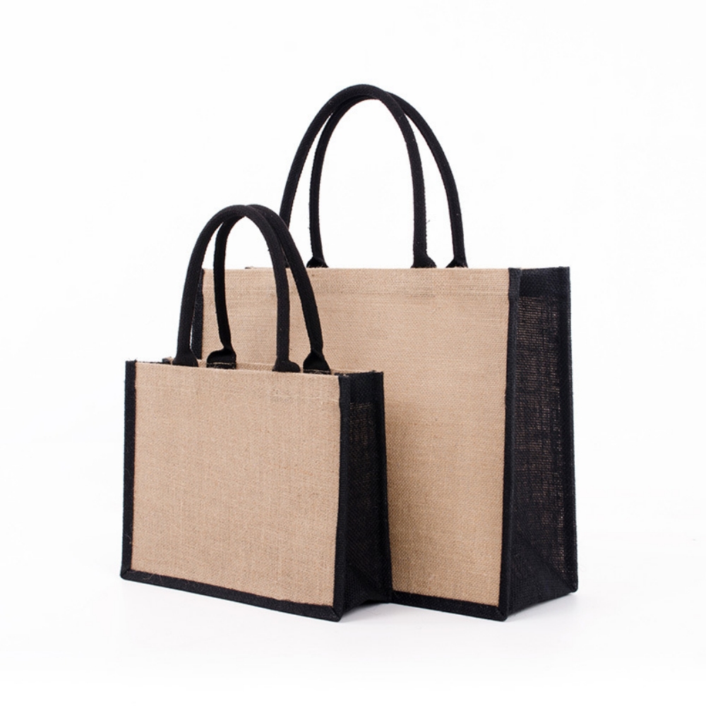 黄麻布ジュート環境に優しいショッピングバッグヴィンテージ再利 - Women Bags Jute のレビューと価格