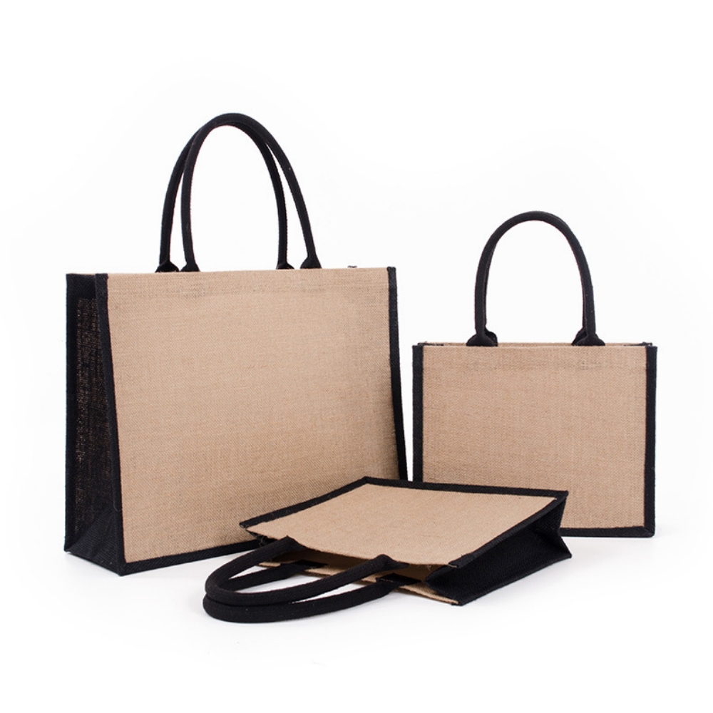 黄麻布ジュート環境に優しいショッピングバッグヴィンテージ再利 - Women Bags Jute のレビューと価格