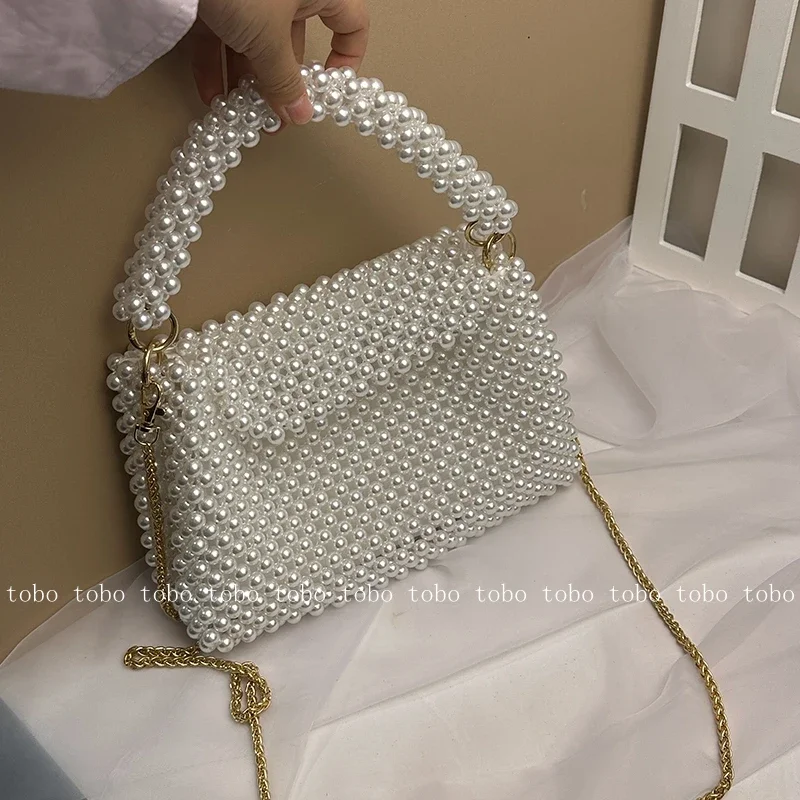女性のための真珠の財布,透かし彫りのトートバッグ,レトロ,イ - Women Bags Golden のレビューと価格
