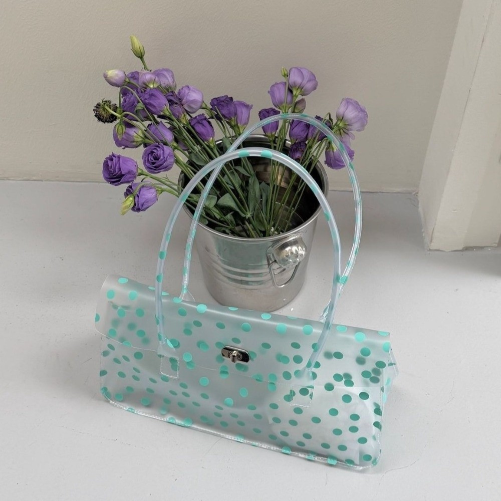 スイートクリア PVC ジェリーショルダーバッグ透明フリップ - Jelly Bag Clear Pvc のレビューと価格