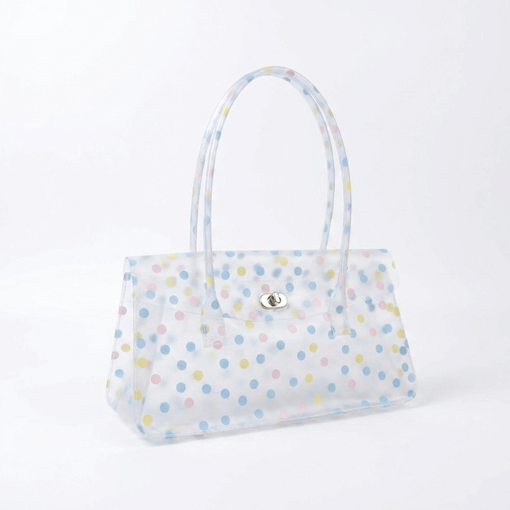 スイートクリア PVC ジェリーショルダーバッグ透明フリップ - Jelly Bag Clear Pvc のレビューと価格