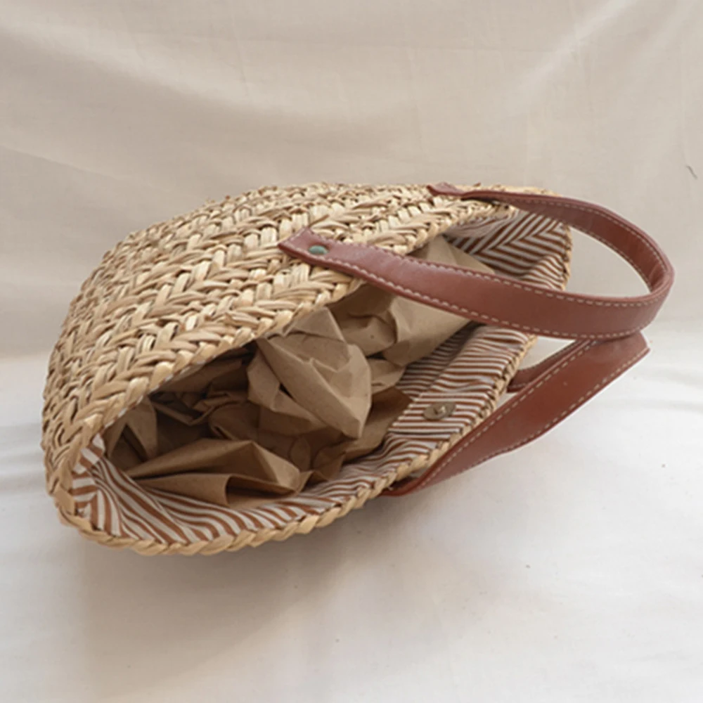 ボヘミアン麦わら帽子の女性用籐バッグ,デザイナーの織りバッグ - Women'S Tote Bags Designer のレビューと価格