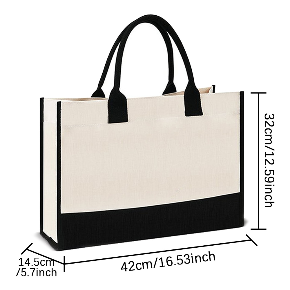 女性用トートバッグ 再利用可能なショッパーバッグ ジュートバ - Women Bags Jute のレビューと価格