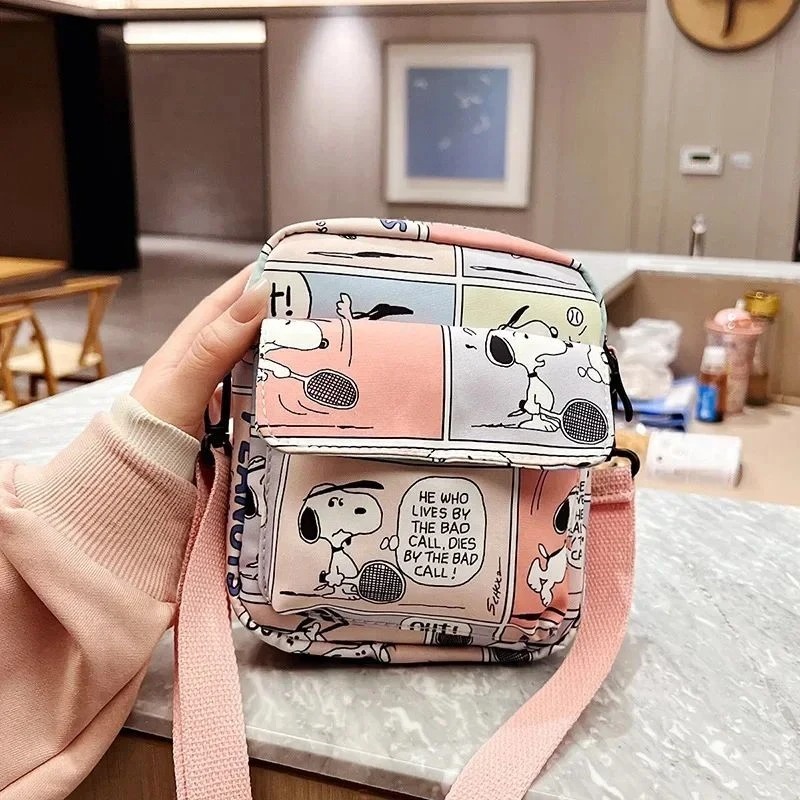 スヌーピークロスボディバッグ女性のためのかわいい財布電話ケー - Women Bags Price のレビューと価格